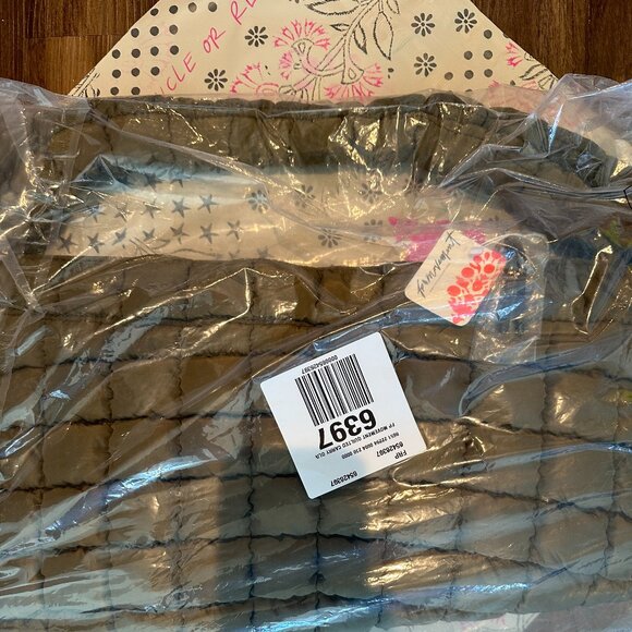 Free People Quilted Carryall Olive - Picture 3 of 8